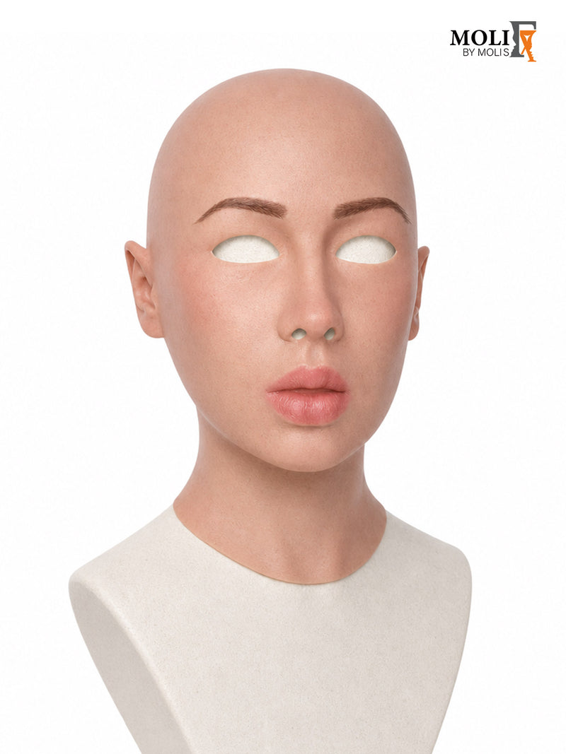 MoliFX | "Molly S" Mild-tan Complexion Silicone Female Mask SFX Class X02D