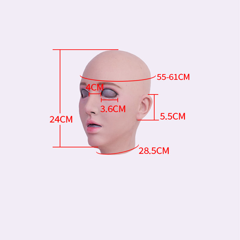 SecondFace by MoliFX | "Luxuria" Human Makeup The Female Mask Without Breasts F01