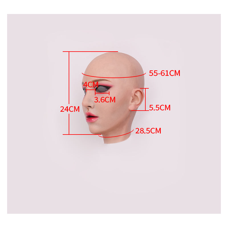 SecondFace von MoliFX | „Luxuria“ Devil Makeup Die weibliche Maske ohne Brüste